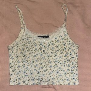 Babydoll Floral Crop Top